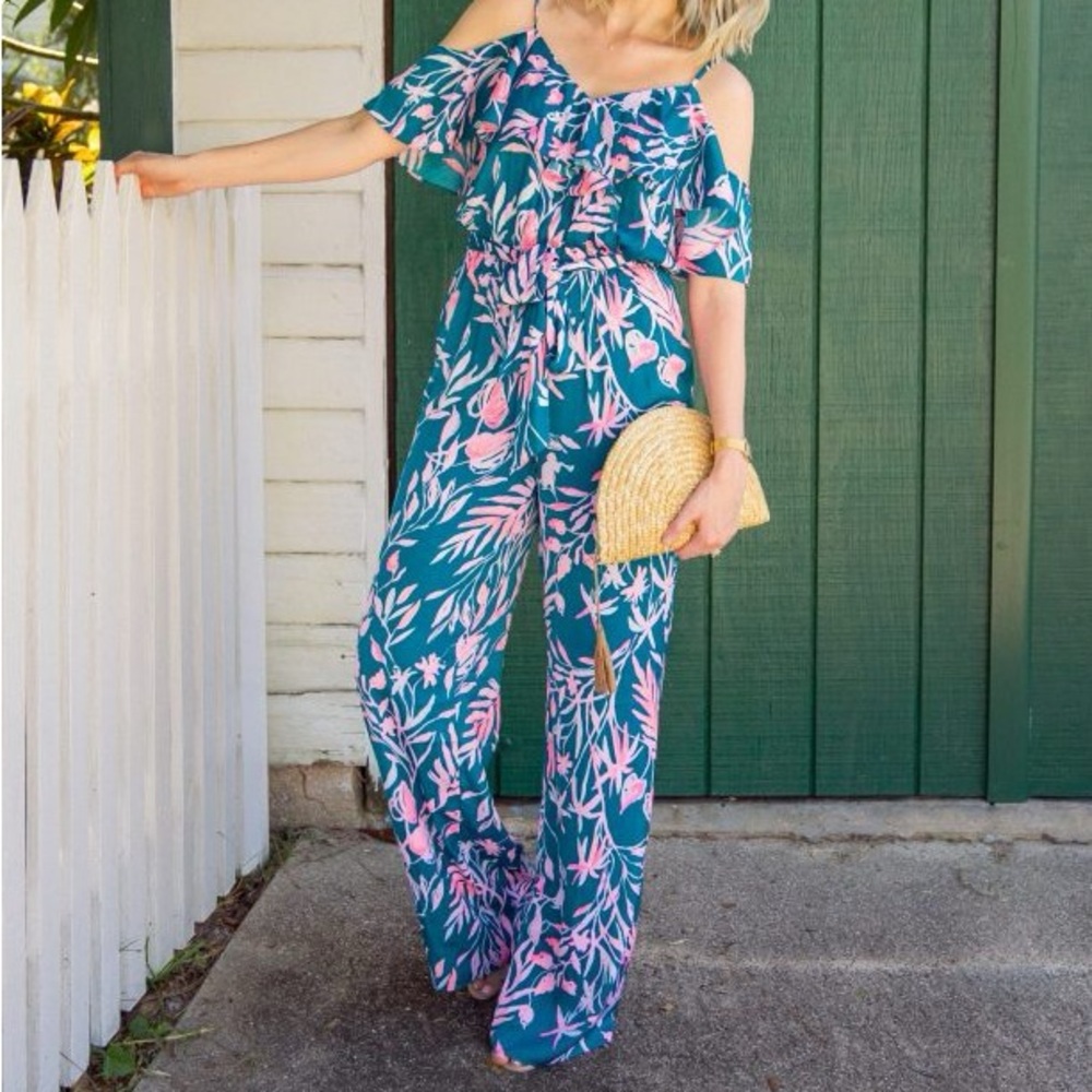 LILLY PULITZER TIDAL WAVE JUMPSUIT